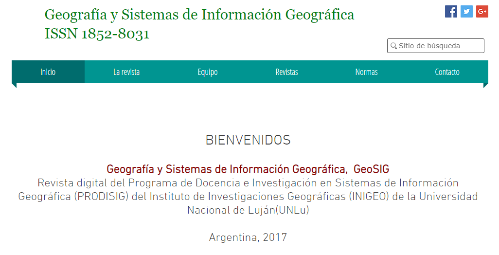 revista geosig